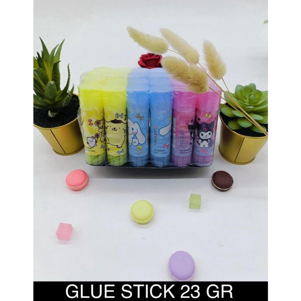 

Lem stik (1pak=24pc) ukuran BESAR 23gram/ Lem stick / Lem murah / Lem fancy / Glue Stik Fancy BESAR