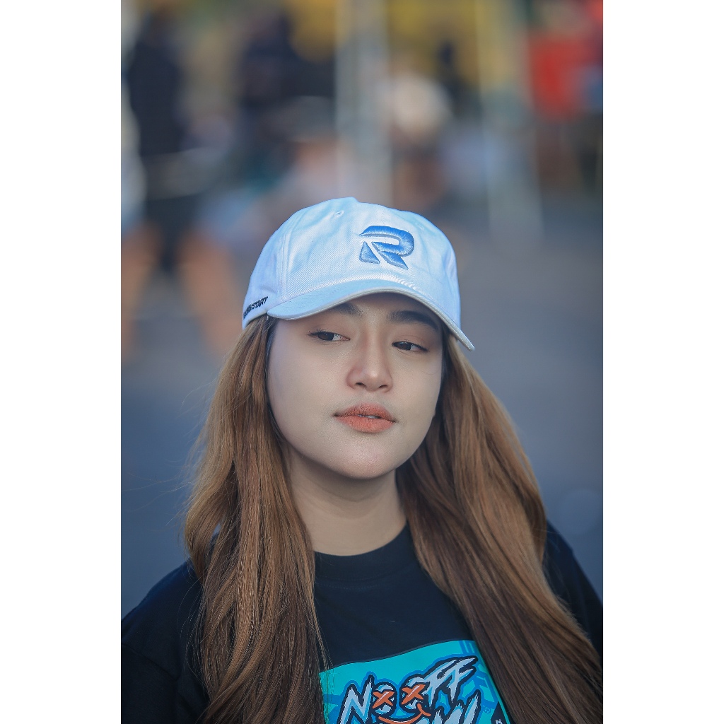 RACINGSTART Topi Pria Wanita Polo Cap Trucker Hat Katun Bordir HTR HITAM MOKA PUTIH