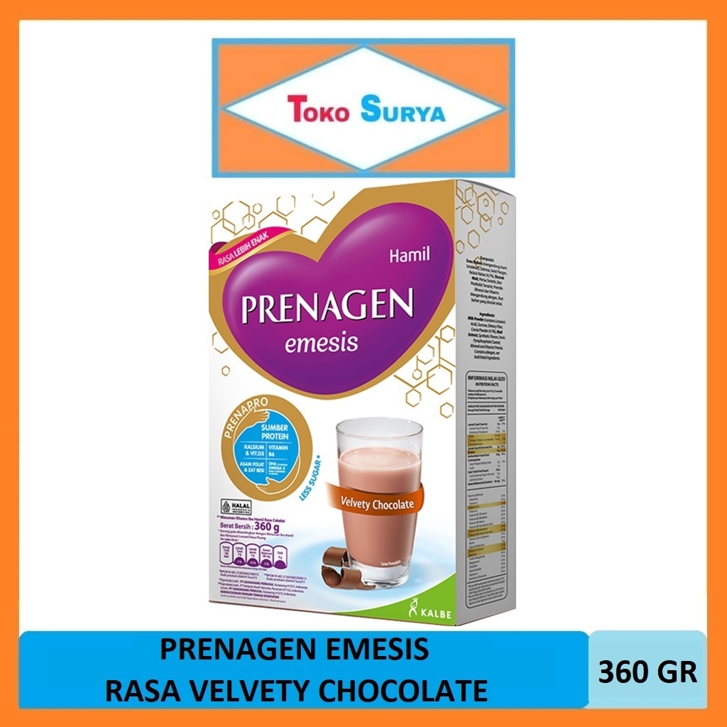 Prenagen Emesis Susu Ibu Hamil 0-3 Bulan Rasa Velvety Chocolate 360 Gr