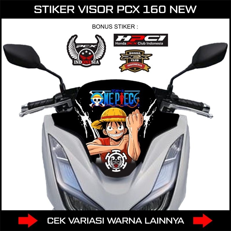Stiker Visor Honda Pcx 160 / Variasi Visor PCX 160 / Stiker Wienshield Honda Pcx / Custom