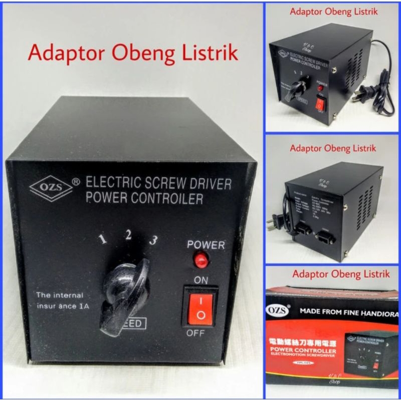 adaptor obeng listrik input ac 220v