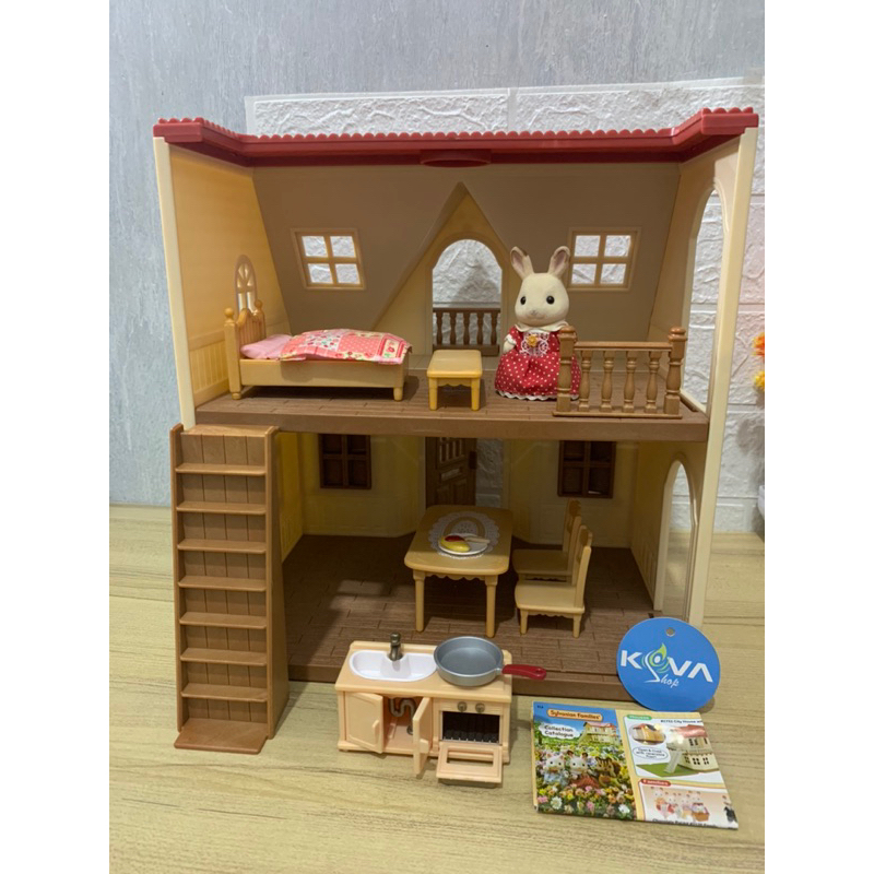 Sylvanian Families Red Roof Cosy Cottage second preloved