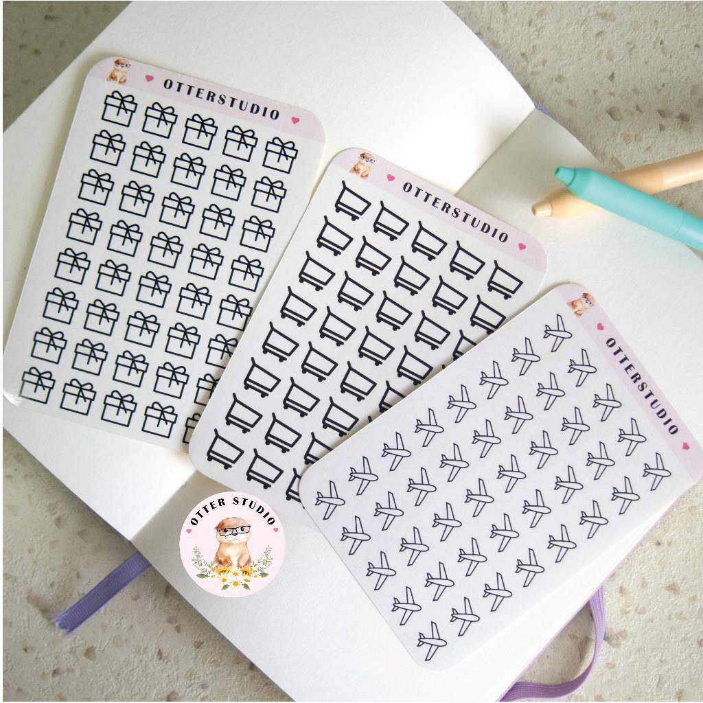 

OTTERSTUDIO-(9) Mini sticker /journaling / sticker journal/ sticker icon