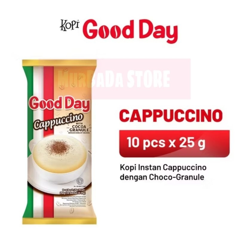 

_MurBaDa STORE_GOOD DAY CAPPUCCINO 1 PACK ISI 10x25gr