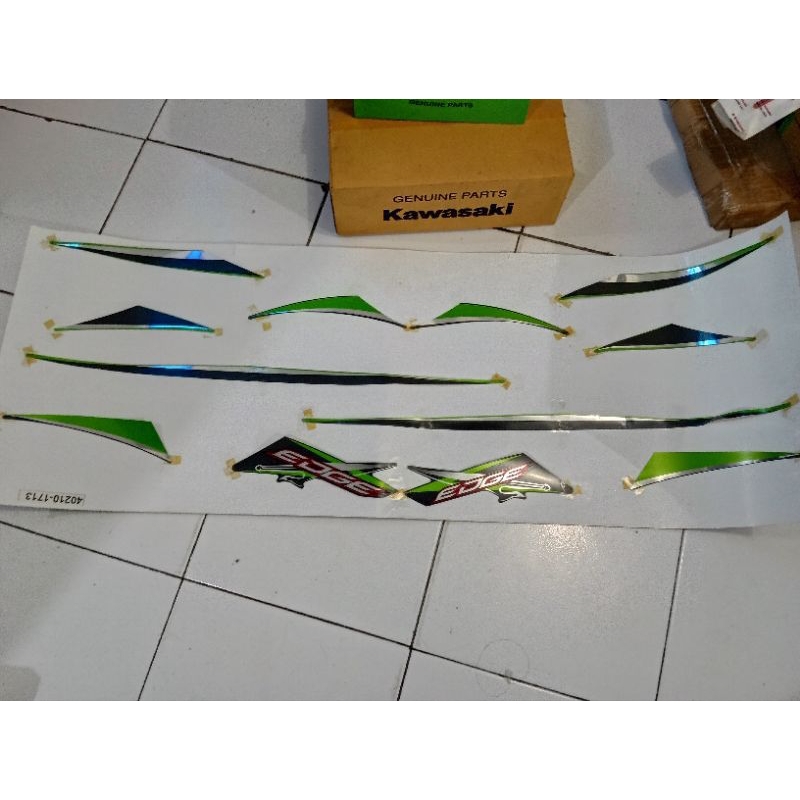 striping edge stiker Kawasaki edge original kawasaki