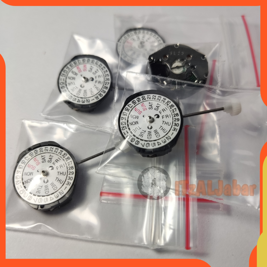 SL25 Mesin jam tangan SL25 SL 25 movement Cal SL25 hari tanggal samping Original