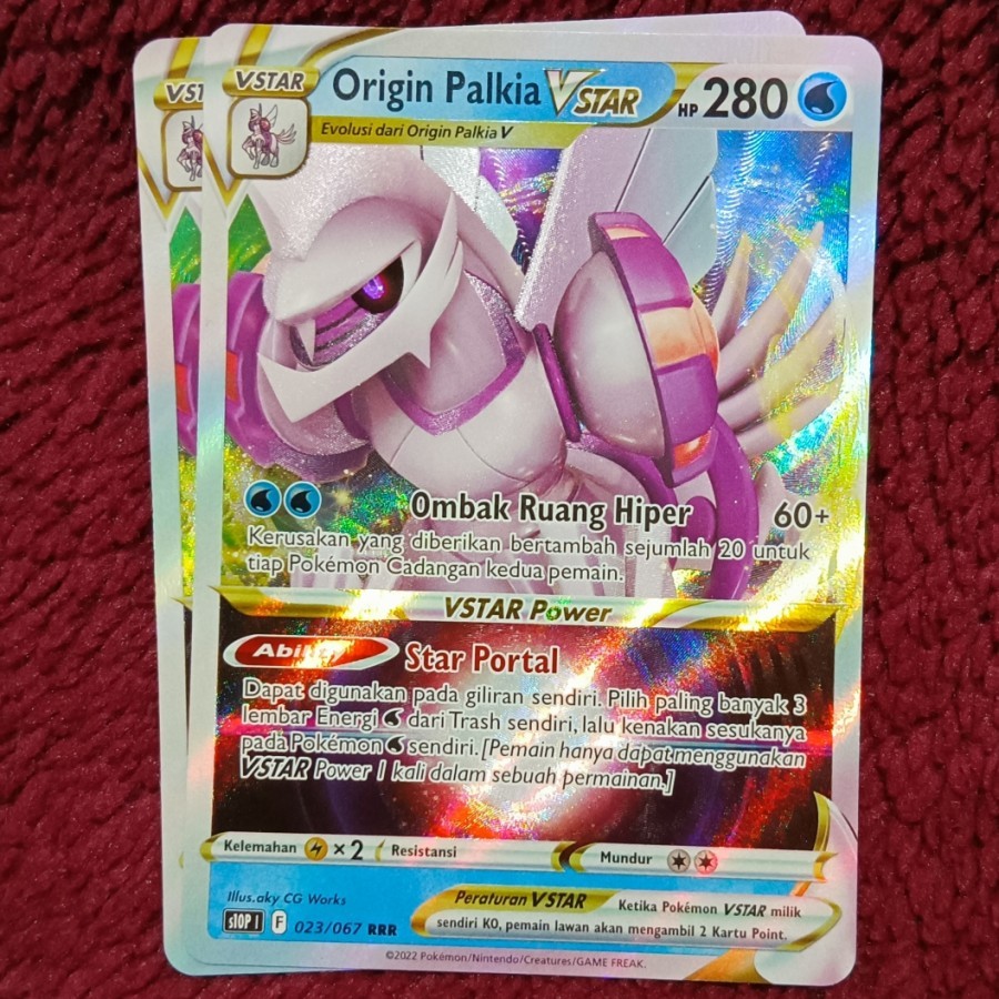 Origin Palkia VSTAR v star RRR s10p - Pokemon TCG Indonesia foil holo