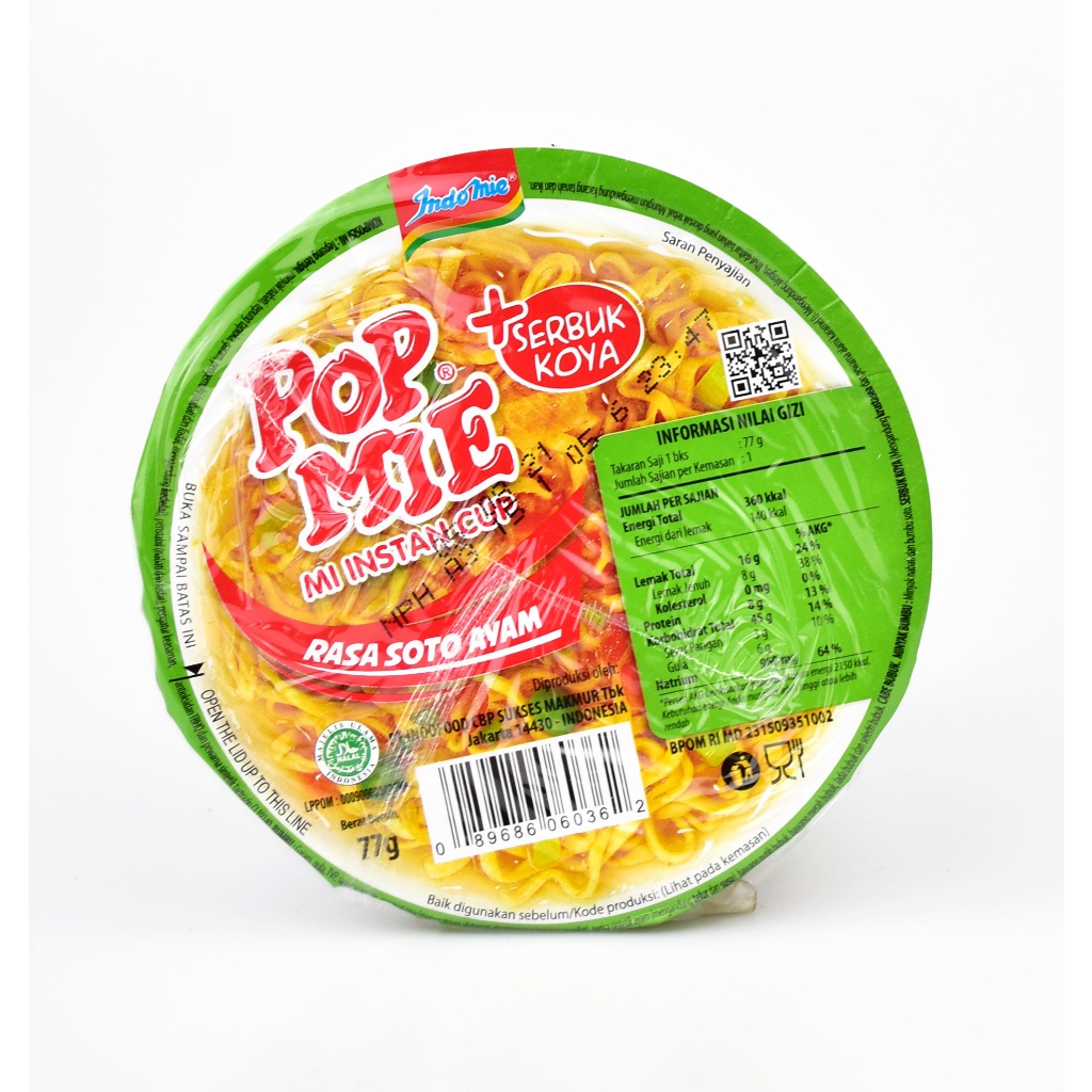 

Pop Mie Cup Soto Ayam 77gr
