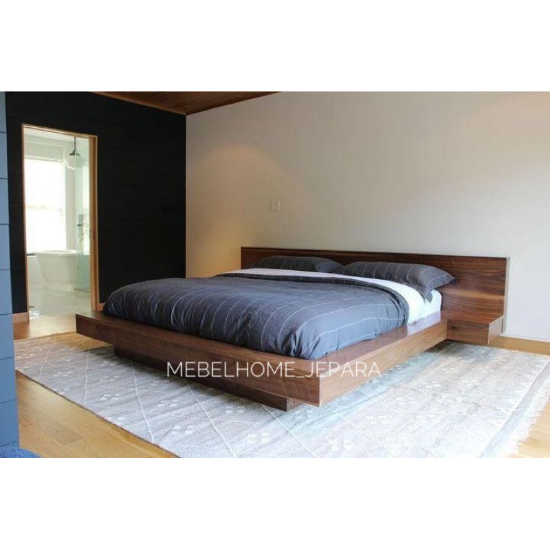 dipan minimalis kayu jati solid,dipan minimalis plus nakas terjangkau,dipan kayu jati