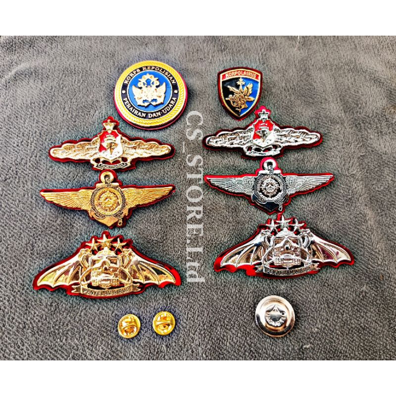 Roda polairud-pin polairud-wing bahari-penyelam polairud-sar polairud full akrilik premium quality