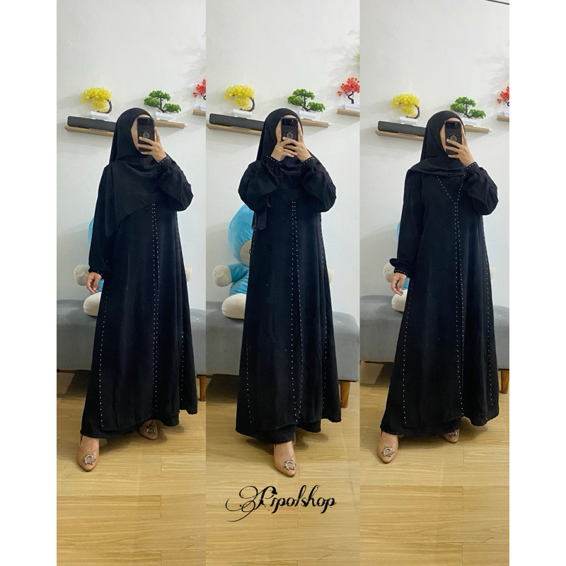 GAMIS ABAYA TURKI ABAYA PAYET ABAYA SIMPEL MEWAH ELEGAN