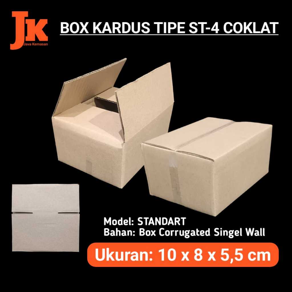 

KARDUS ST-4 KOTAK BOX KARTON CORRUGATED STANDART COKLAT KECIL POLOS TEBAL PACKING SEPATU ACSESORIS SOUVENIR