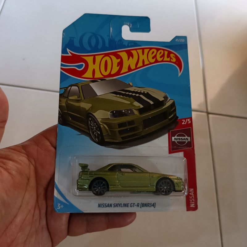 Hotwheels Nissan Skyline GT-R (BNR34) Hijau