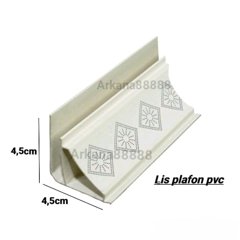 lis plafon pvc / sudut plafon pvc
