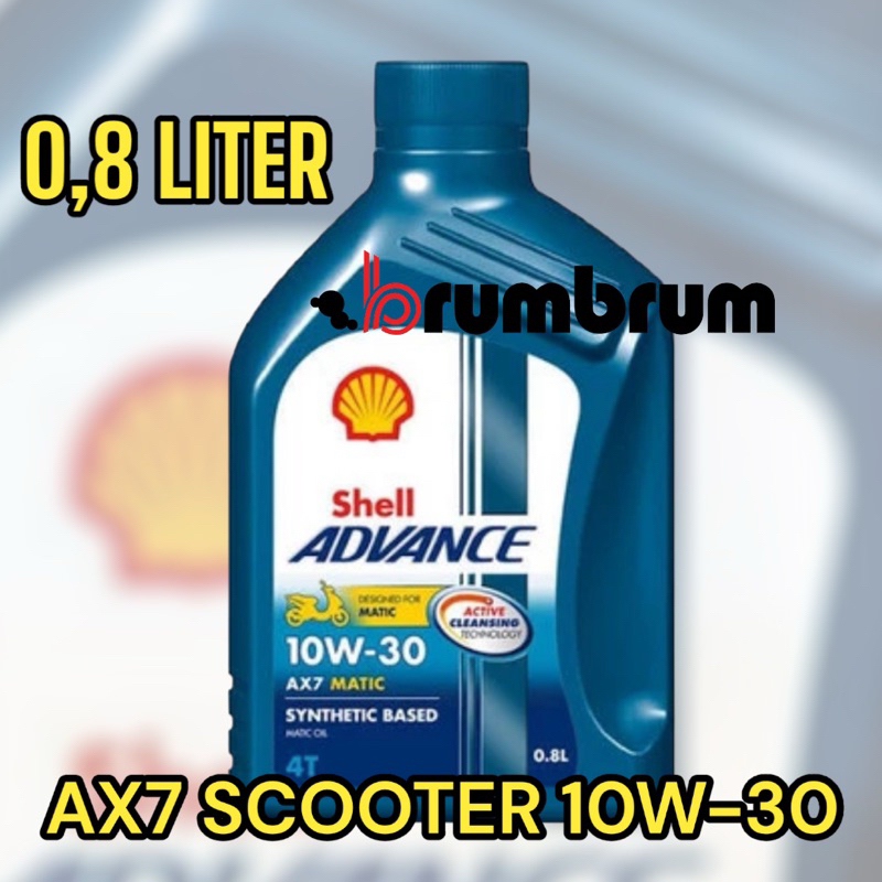OLI SHELL HELIX AX7 SCOOTER 10W-30 0,8 LITER