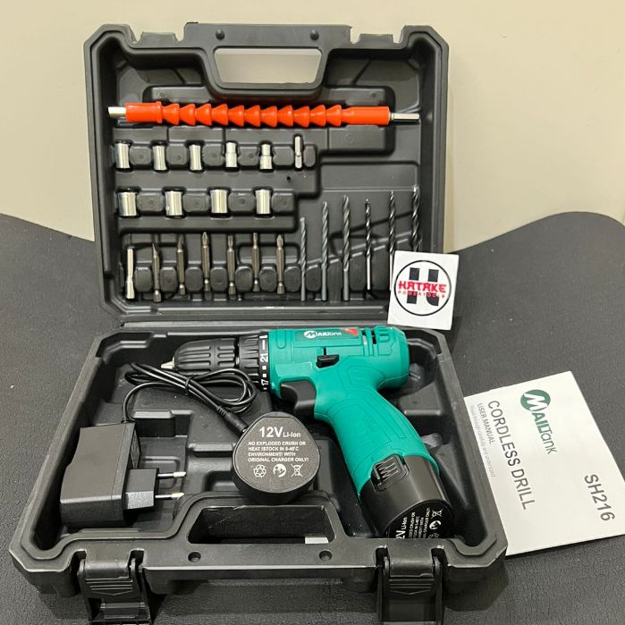 Mailtank SH-216 Mesin Bor Baterai Cordless Drill 12V Mailtank
