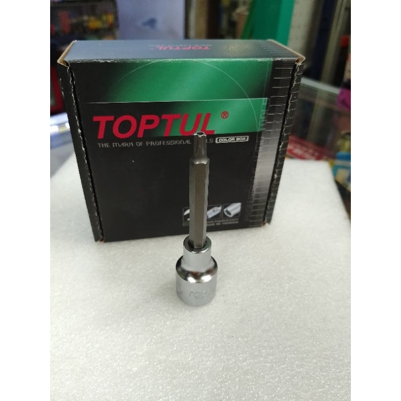 Kunci Bospom TOPTUL - Kunci sok bintang 5 ukuran T 30 - Pentacle bit socket