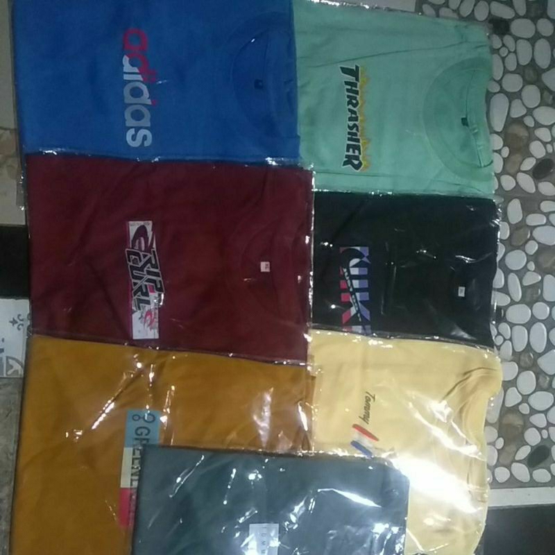Kaos obral oblong kaos santai kaos pria lengan pendek