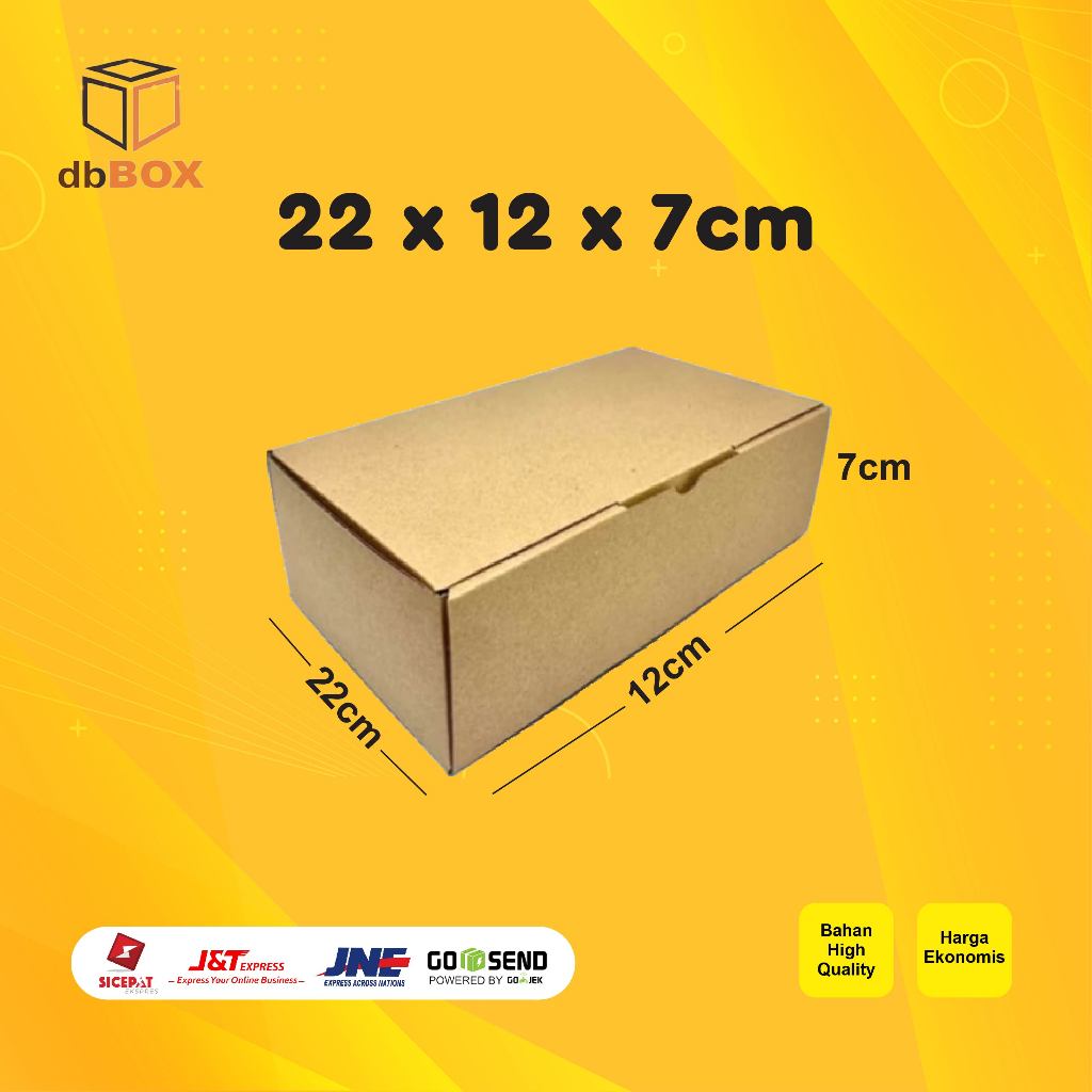 

Kardus 22x12x7 cm | Box Die Cut & Easy Usage | Box Kue Tart & Snack