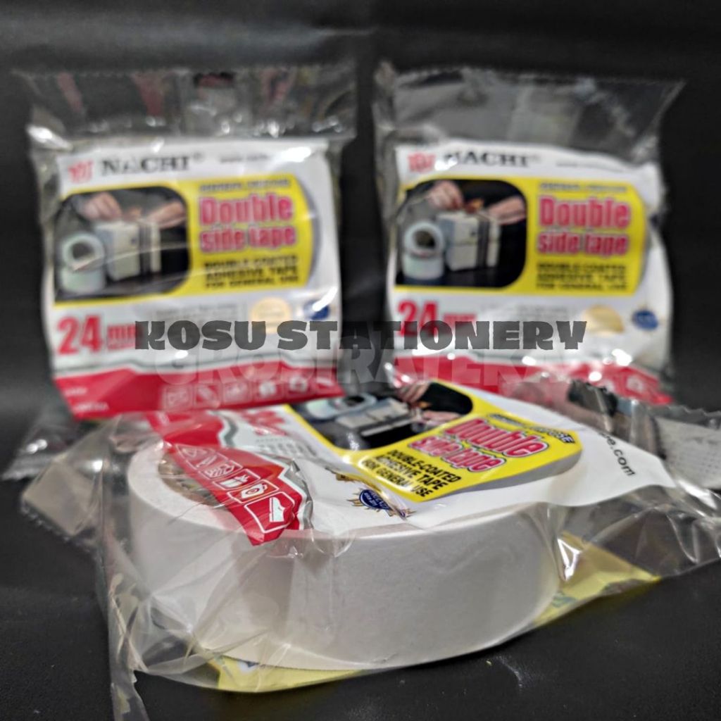 

ISOLASI BOLAK BALIK / DOUBLE TAPE NACHI 1" INCHI 24mm
