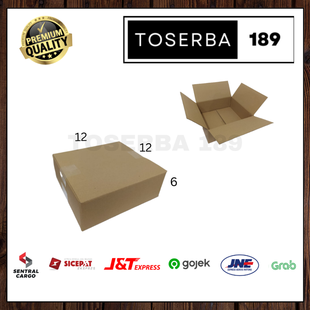 

kotak kardus box packing uk 12x12x6 SHEET POLOS