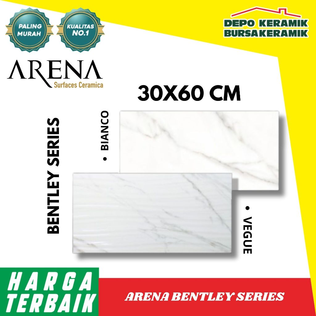 Keramik Dinding Glossy 30x60 BENTLEY SERIES -ARENA- Glossy&Marble
