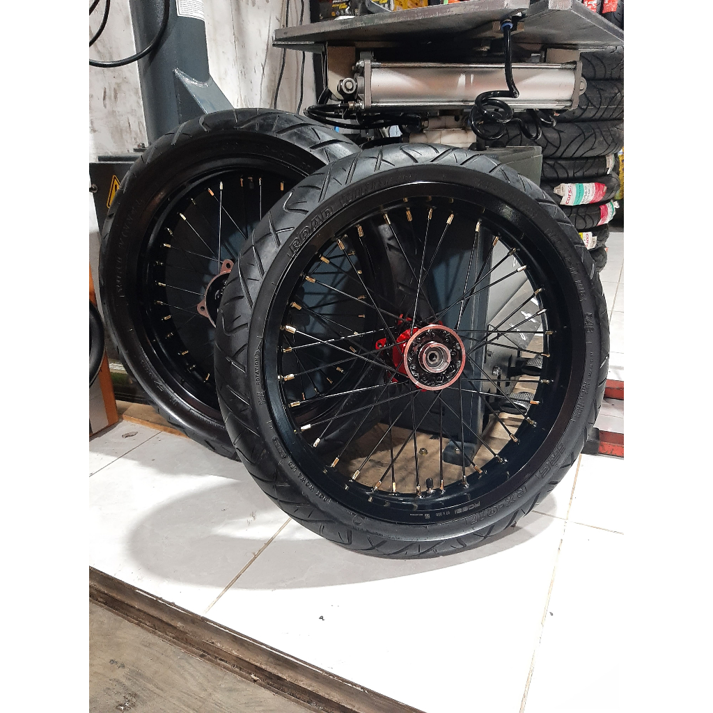 BAN SET SUPERMOTO KLX RODA SUMO D-TRACKER PAKET HEMAT MURAH