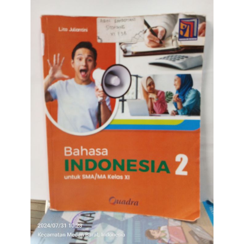 BUKU BAHASA INDONESIA 2 UNTUK SMA MA KELAS XI QUADRA
