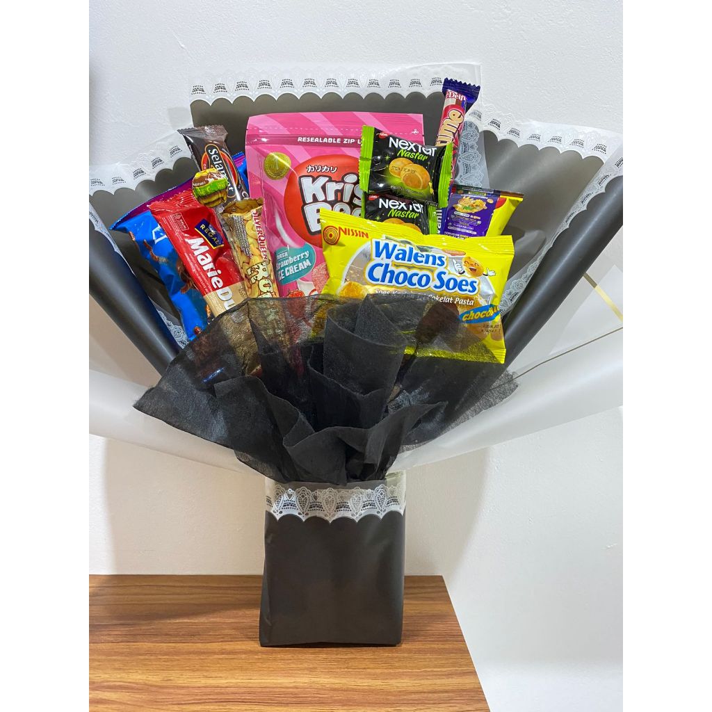 

BUKET SNACK BOUQUET SNACK PREMIUM HAMPER SNACK HADIAH HAMPERS HADIAH SNACK SIZE L