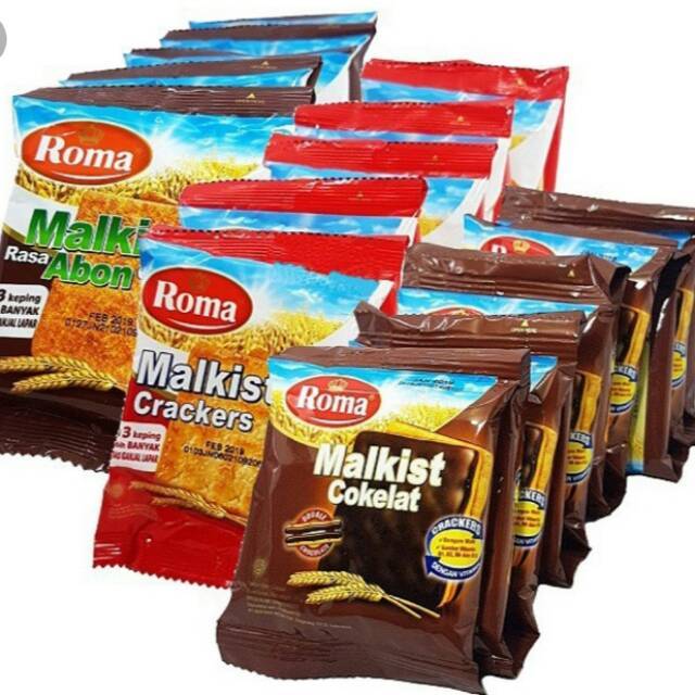 

(1 renceng isi 10) Roma Malkist Sachet All Varian @18gr - Kemasan Renceng