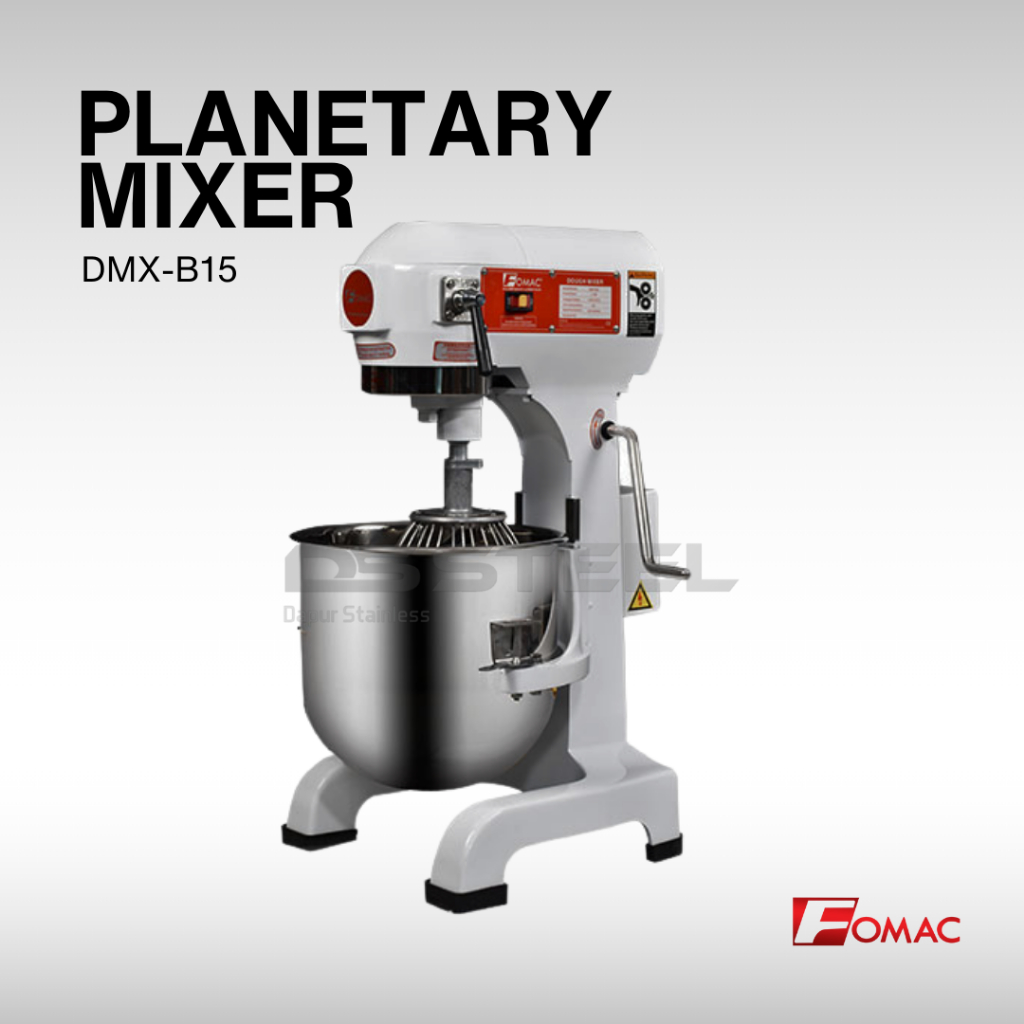 Planetary Mixer DMX-B15 FOMAC / Mixer Fomac 15 Liter DMX B15 / Mixer Roti 15 Liter FOMAC DMXB15