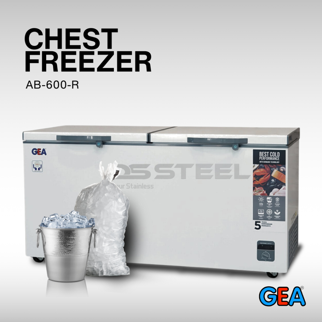 CHEST FREEZER AB-600 GEA/Freezer Box GEA AB 600R/Freezer Lemari Pembeku AB600