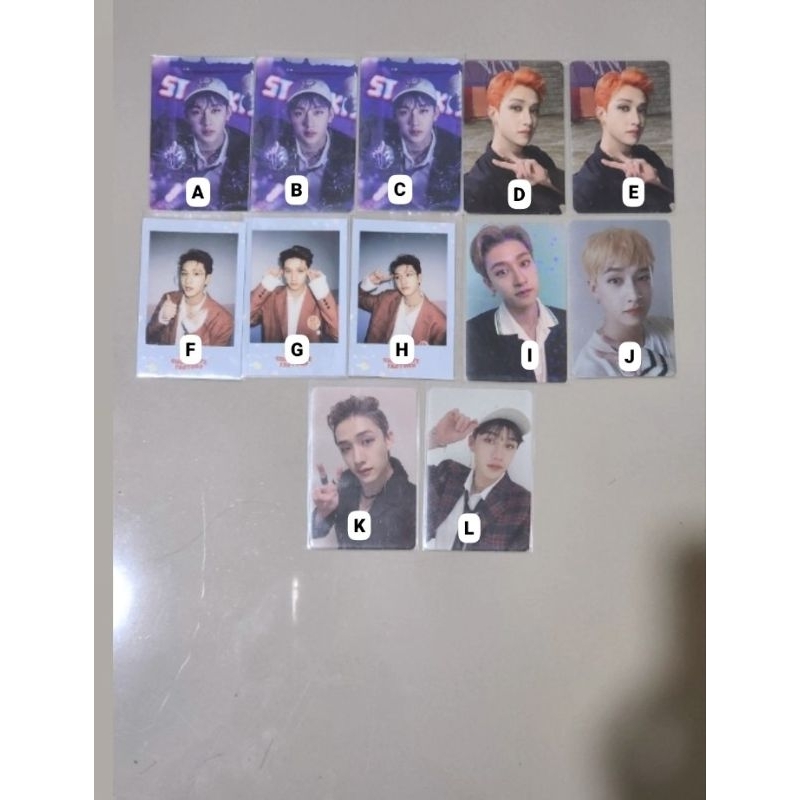Bang Chan StrayKids Photocards Chocolate Factory, Christmas EveL, Nacific, Maxident