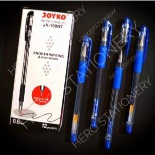 

Joyko pen gel smooth writing needle tip 0.5 mm JK-100NT biru . 12 unit
