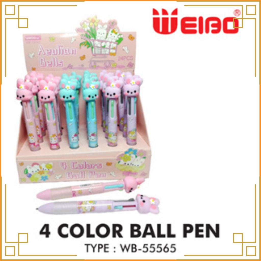 

WEIBO Pena fancy 4 warna lucu (pcs)