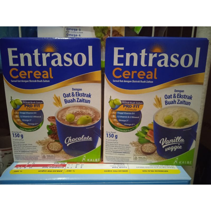 

ENTRASOL CEREAL OAT SARAPAN SEHAT SERAT VANILA COKLAT 150 g