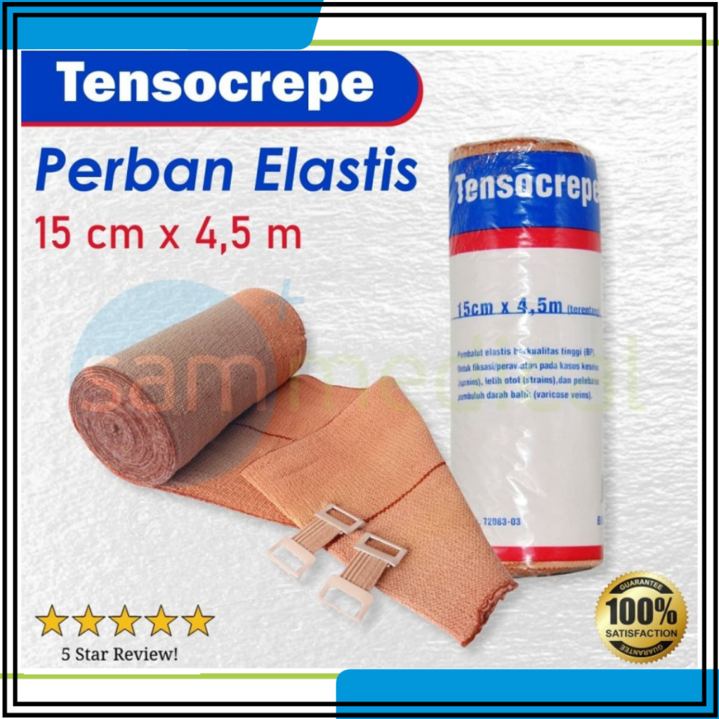 BSN Tensocrepe Elastic Bandage / Perban Elastis / Elastic Bandage / Perban Gulung Coklat / Verban