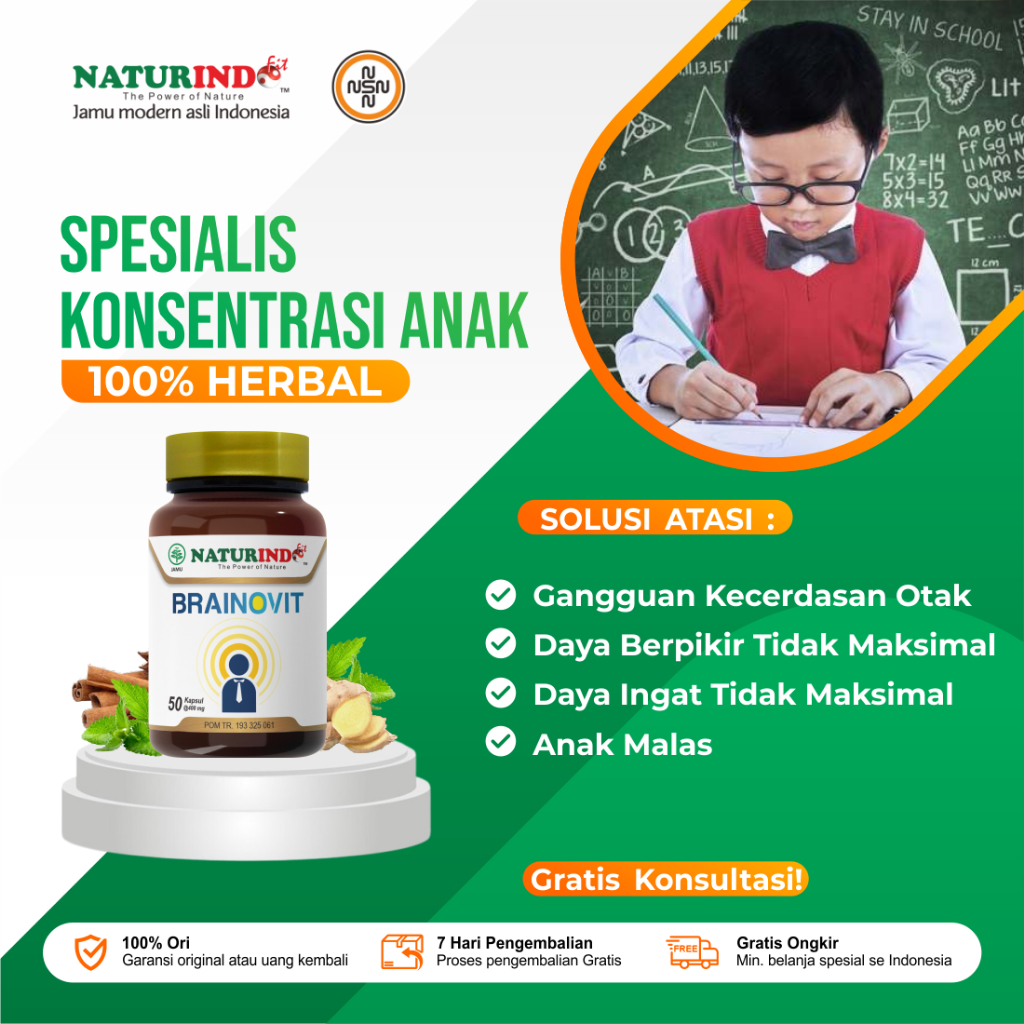 Vitamin Otak Anak Cerdas Daya Ingat Kecerdasan Otak Anak Brainovit