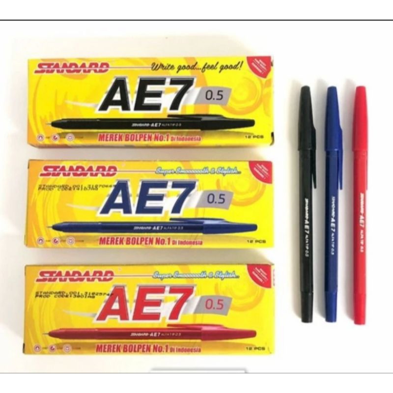 

Pulpen Standar AE7 0.5 PER Lusinan