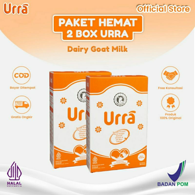 

(PAKET 2 Box) URRA susu kambing Saneen untuk penambah berat badan dan tinggi badan anak original