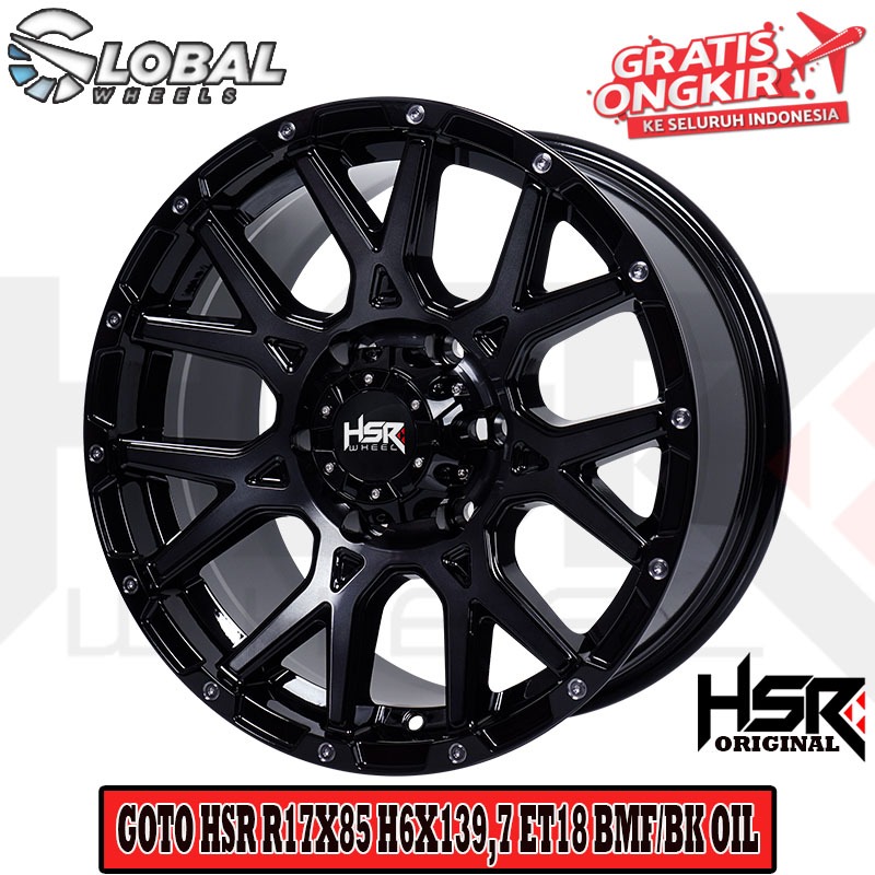 Velg Mobil HSR Goto Ring 17 Semi Offroad Buat Pajero Triton Hilux Everest Hardtop Dmax Terano