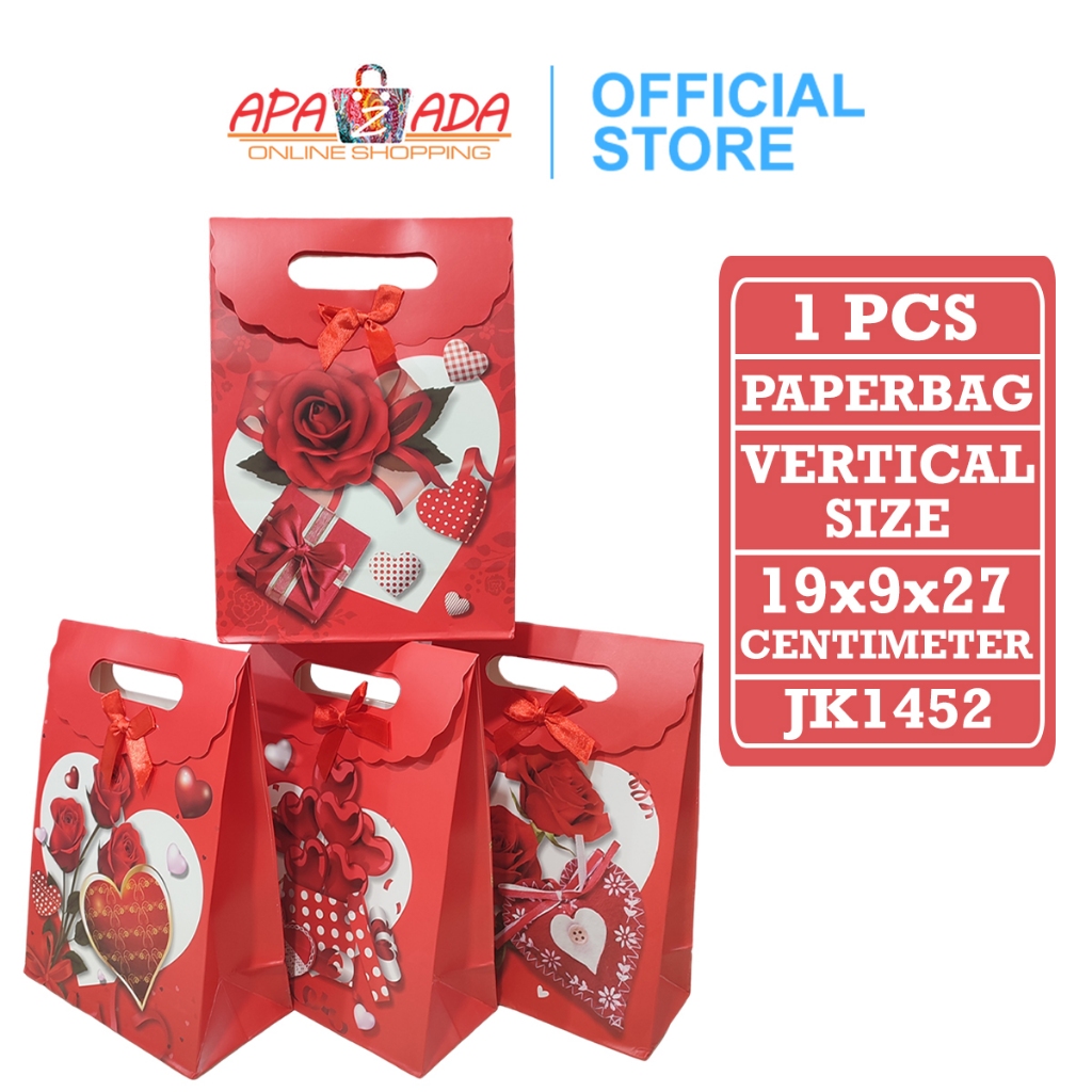 

Apazada - Paperbag Vertical Size 19x9x27 Cm / Kado Souvenir Packaging / Gift Bags JK1452