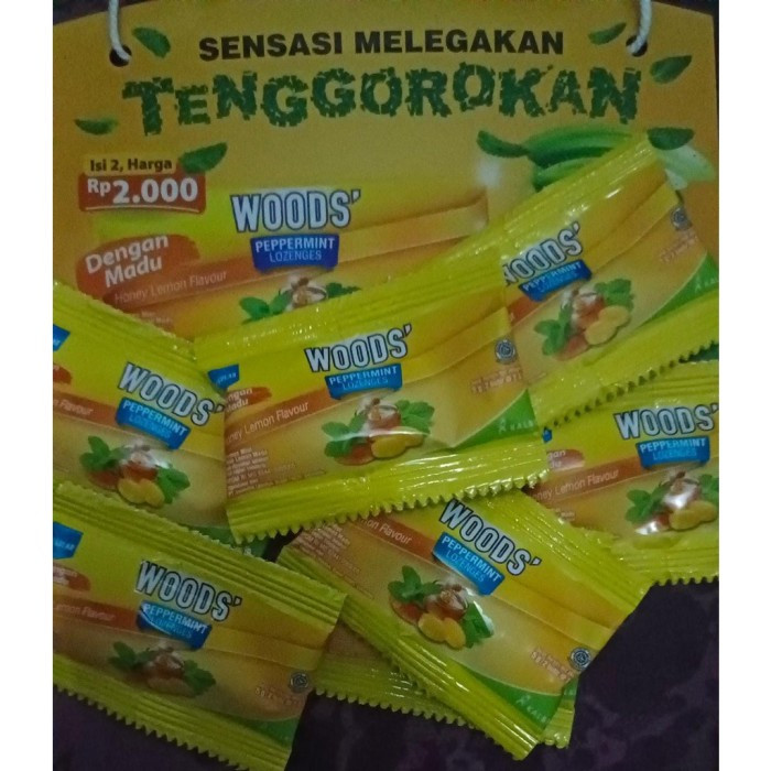 

Woods lozenges small pack honey lemon 1pcs @2tab