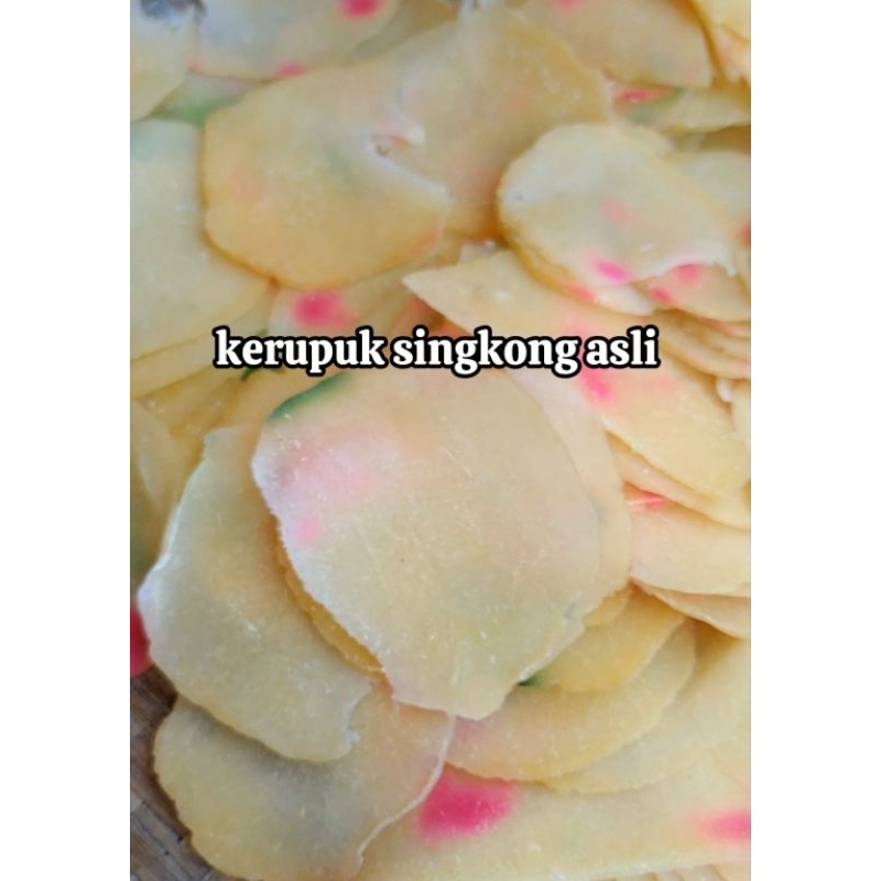 

KERUPUK SINGKONG ASLI 1KG SIAP GORENG HOMEMADE