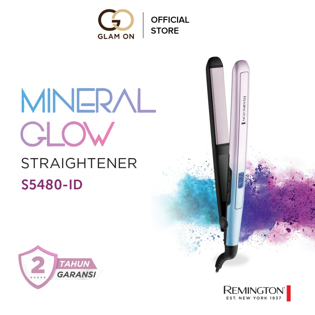 Remington Catokan Pelurus Rambut Mineral Glow S5408
