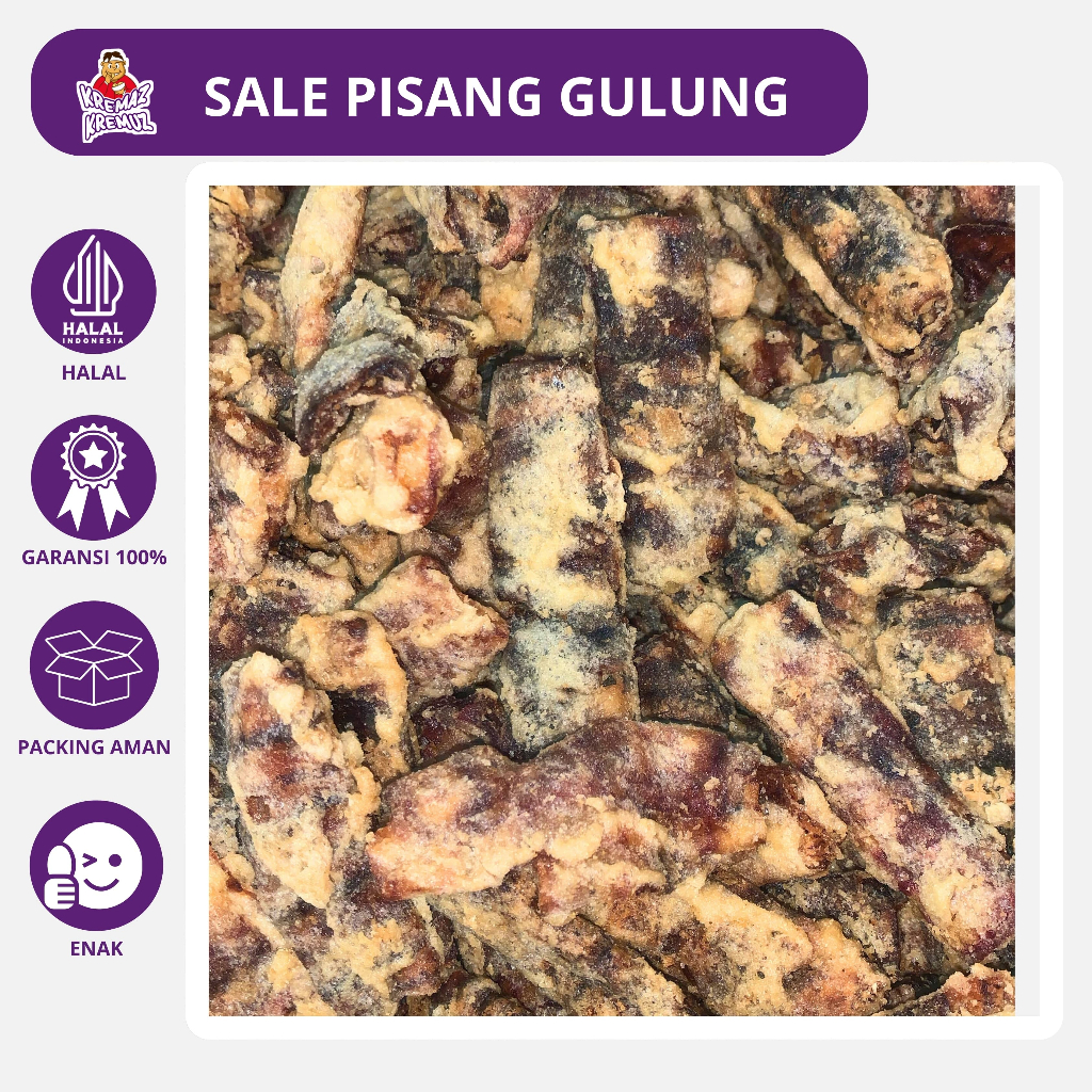 

SALE PISANG GULUNG MANIS LEGIT CAMILAN 250gr