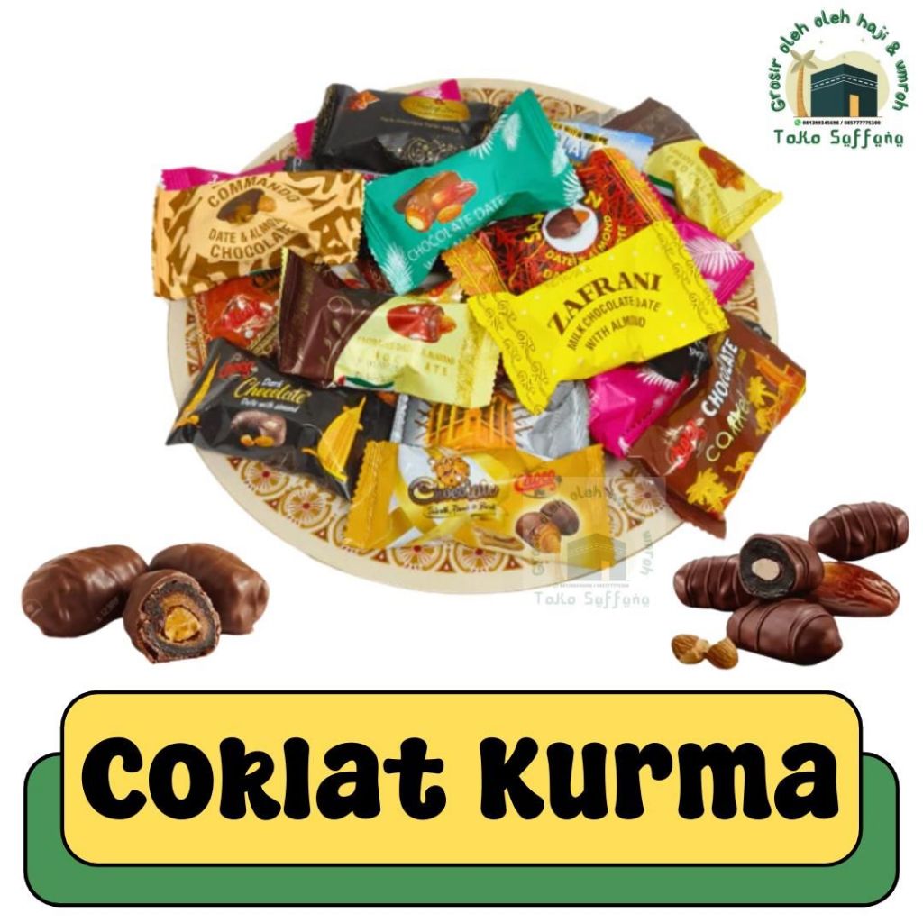 

OLEH OLEH HAJI DAN UMROH 125GR COKLAT ALMOND I COKELAT KURMA ALMOND I COKELAT KURMA PREMIUM FROM DUBAI ARAB I COKELAT MIX LAPIS KURMA