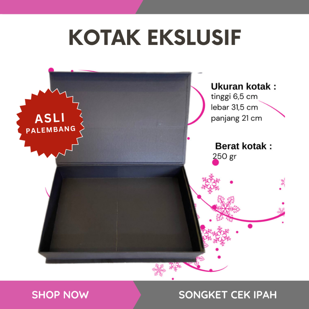 

Songket Cek Ipah - Kotak Ekslusif Khas Palembang