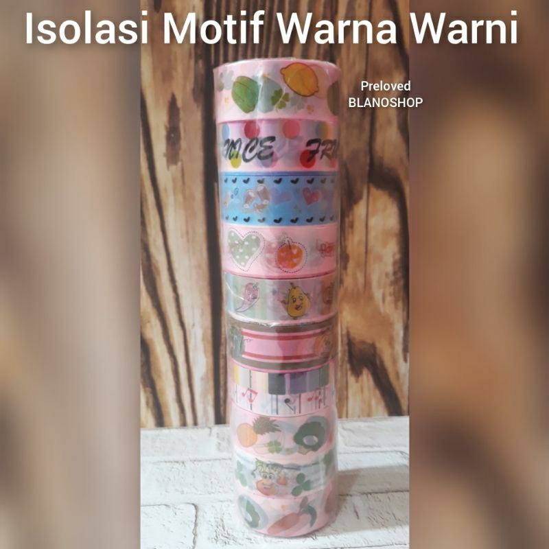 

Preloved Isolasi Kecil Motif Warna Warni