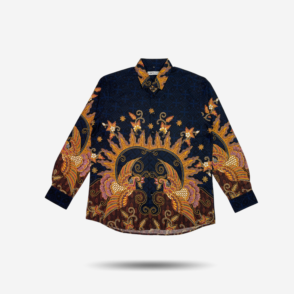 KYBOST VERTUCCI Kemeja Batik Pria Lengan Panjang Katun Premium BTKP013